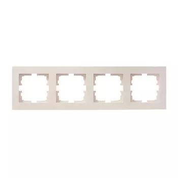 Рамка Lezard Vesna четырехместная крем (742-0300-149)