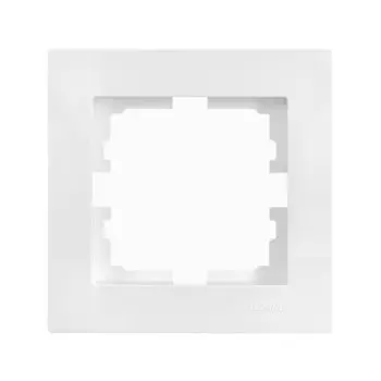 Рамка Lezard Vesna одноместная белая (742-0200-146)