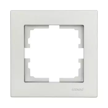 Рамка Lezard Vesna одноместная платина (742-3500-146)