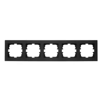 Рамка Lezard Vesna пятиместная черный бархат (742-4200-150)