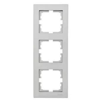 Рамка Lezard Vesna трехместная платина (742-3500-153)