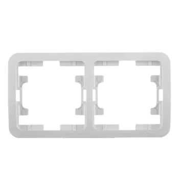 Рамка Makel Mimoza двухместная белая (22012)