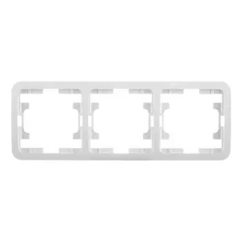 Рамка Makel Mimoza трехместная белая (22013)