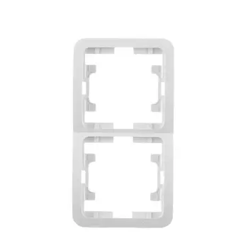 Рамка Makel Mimoza двухместная белая (22032)