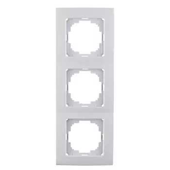 Рамка Nilson TOURAN 24110093 трехместная универсальная белая