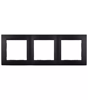 Рамка Simon 15 трехместная графит (1500630-038)