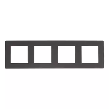 Рамка Simon 24 Harmonie четырехместная графит (2400640-038)