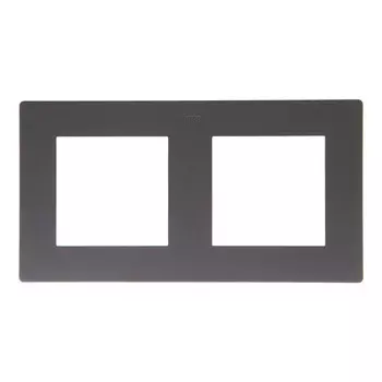 Рамка Simon 24 Harmonie двухместная графит (2400620-038)