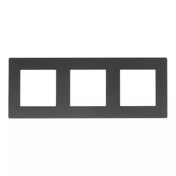 Рамка Simon 24 Harmonie трехместная графит (2400630-038)