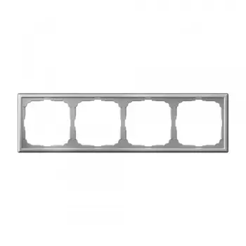 Рамка Systeme Electric ArtGallery четырехместная алюминий (GAL000304)