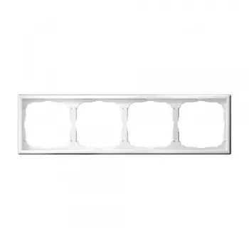 Рамка Systeme Electric ArtGallery четырехместная белая (GAL000104)