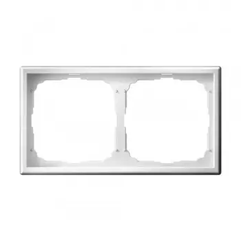 Рамка Systeme Electric ArtGallery двухместная белая (GAL000102)