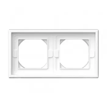 Рамка Systeme Electric ArtGallery двухместная белая (GAL440102)