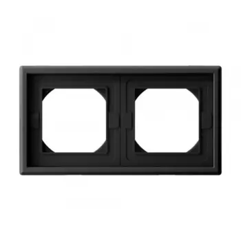 Рамка Systeme Electric ArtGallery двухместная карбон (GAL441002)