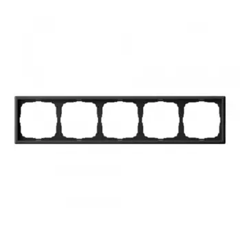 Рамка Systeme Electric ArtGallery пятиместная карбон (GAL001005)