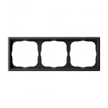 Рамка Systeme Electric ArtGallery трехместная карбон (GAL001003)
