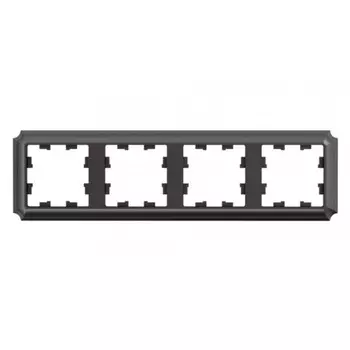 Рамка Systeme Electric AtlasDesign Antique четырехместная мокко (ATN100604)