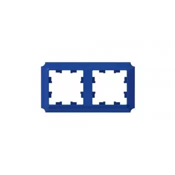 Рамка Systeme Electric AtlasDesign Antique двухместная аквамарин (ATN101102)