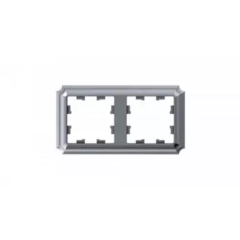 Рамка Systeme Electric AtlasDesign Antique двухместная алюминий (ATN100302)