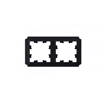 Рамка Systeme Electric AtlasDesign Antique двухместная карбон (ATN101002)