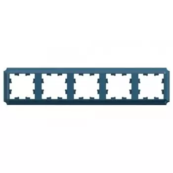 Рамка Systeme Electric AtlasDesign Antique пятиместная изумруд (ATN100805)