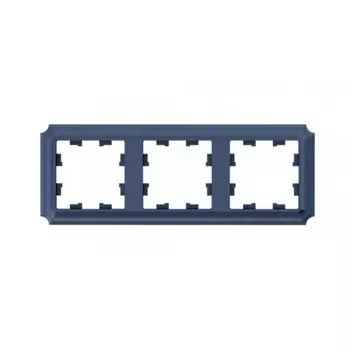 Рамка Systeme Electric AtlasDesign Antique трехместная грифель (ATN100703)