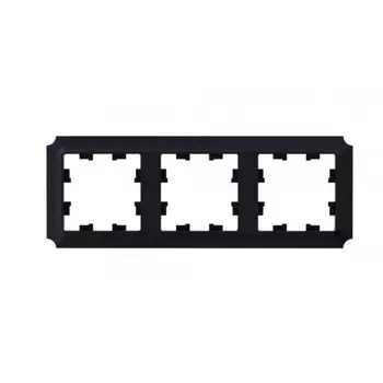 Рамка Systeme Electric AtlasDesign Antique трехместная карбон (ATN101003)