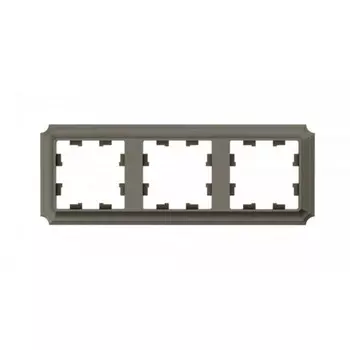 Рамка Systeme Electric AtlasDesign Antique трехместная шампань (ATN100503)
