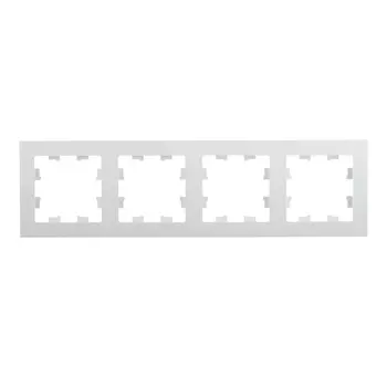 Рамка Systeme Electric AtlasDesign четырехместная белая (ATN000104)