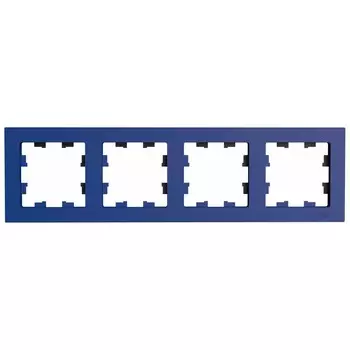 Рамка Systeme Electric AtlasDesign четырехместная аквамарин (ATN001104)