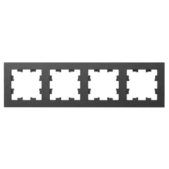 Рамка Systeme Electric AtlasDesign четырехместная базальт (ATN001404)