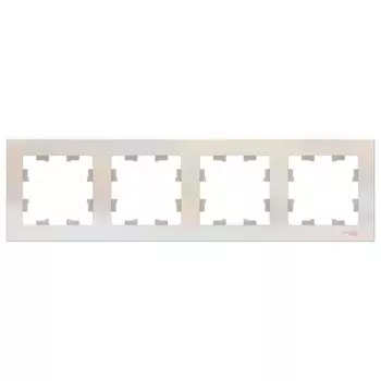 Рамка Systeme Electric AtlasDesign четырехместная жемчуг (ATN000404)