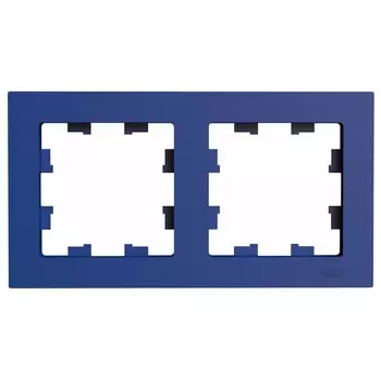 Рамка Systeme Electric AtlasDesign двухместная аквамарин (ATN001102)