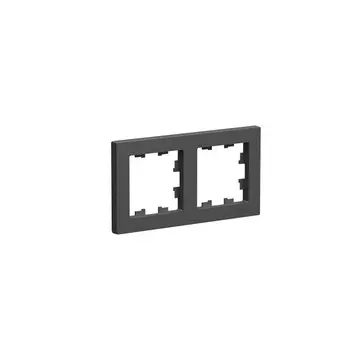 Рамка Systeme Electric AtlasDesign двухместная базальт (ATN001402)