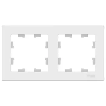 Рамка Systeme Electric AtlasDesign двухместная лотос (ATN001302)