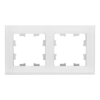 Рамка Systeme Electric AtlasDesign Nature двухместная белая (ATN330102)