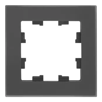 Рамка Systeme Electric AtlasDesign Nature одноместная черная (ATN331001)