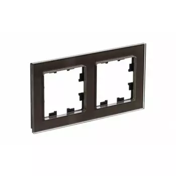 Рамка Systeme Electric AtlasDesign Nature двухместная мокко (ATN320602)