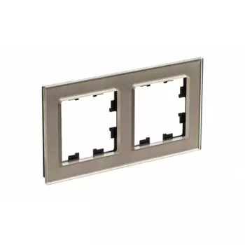 Рамка Systeme Electric AtlasDesign Nature двухместная шампань (ATN320502)