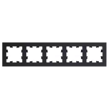 Рамка Systeme Electric AtlasDesign Nature пятиместная оникс (ATN312305)