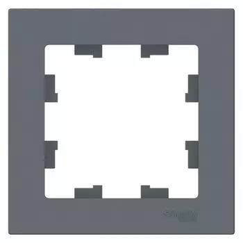 Рамка Systeme Electric AtlasDesign одноместная грифель (ATN000701)