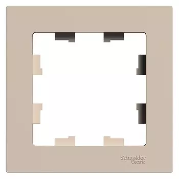 Рамка Systeme Electric AtlasDesign одноместная песочная (ATN001201)