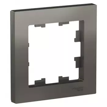 Рамка Systeme Electric AtlasDesign одноместная сталь (ATN000901)