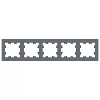 Рамка Systeme Electric AtlasDesign пятиместная грифель (ATN000705)