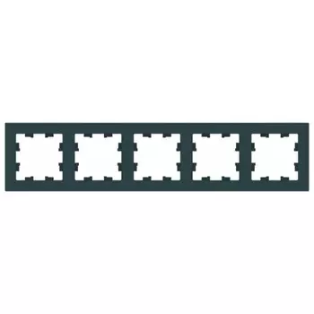 Рамка Systeme Electric AtlasDesign пятиместная изумруд (ATN000805)