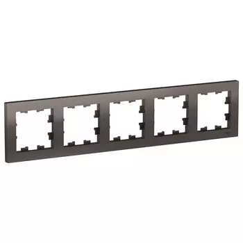 Рамка Systeme Electric AtlasDesign пятиместная мокко (ATN000605)