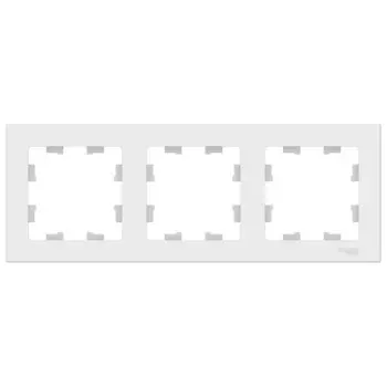 Рамка Systeme Electric AtlasDesign трехместная лотос (ATN001303)