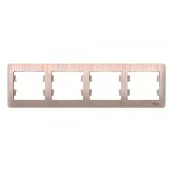 Рамка Systeme Electric Glossa четырехместная сосна (SE GSL001504)