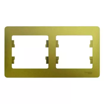 Рамка Systeme Electric Glossa двухместная фисташковая (GSL001002)