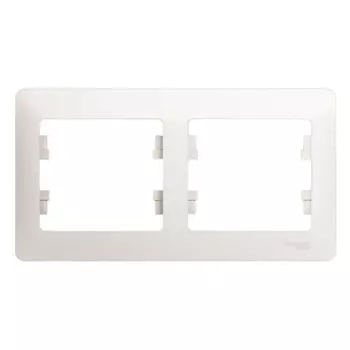 Рамка Systeme Electric Glossa двухместная перламутр (GSL000602)